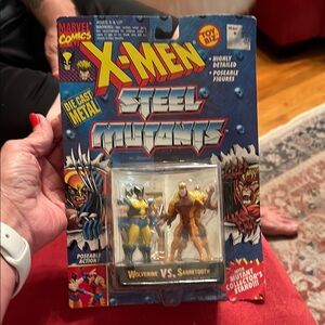 Marvel X-Men Steel Mutants Action Figures - Blue and Brown
